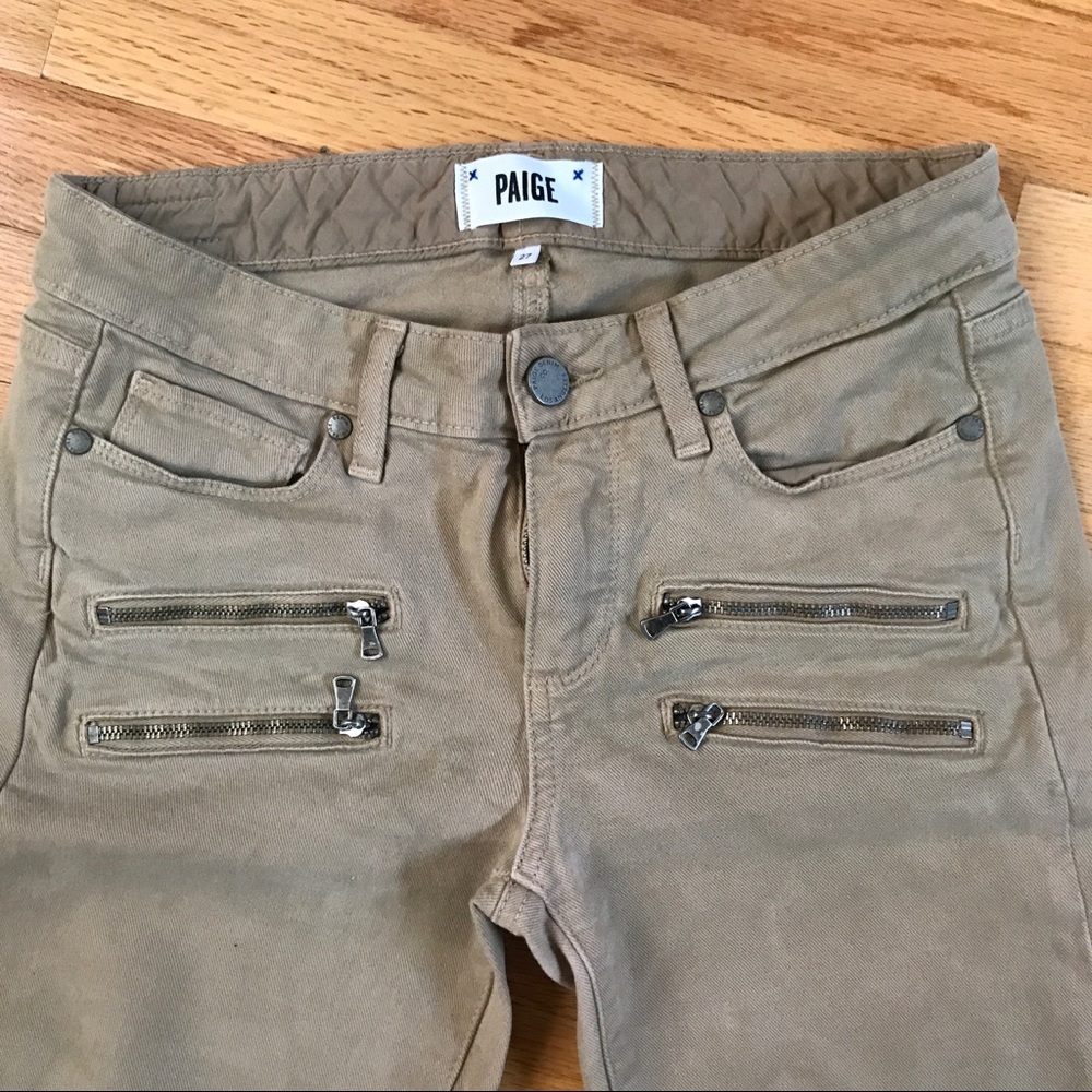 Paige Denim Tan Edgemont Jeans Size: 27